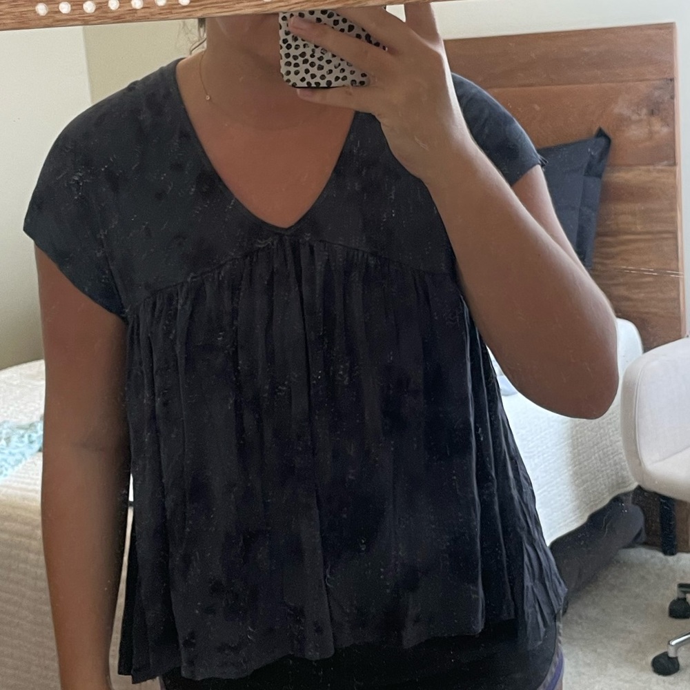 tie dye babydoll style top